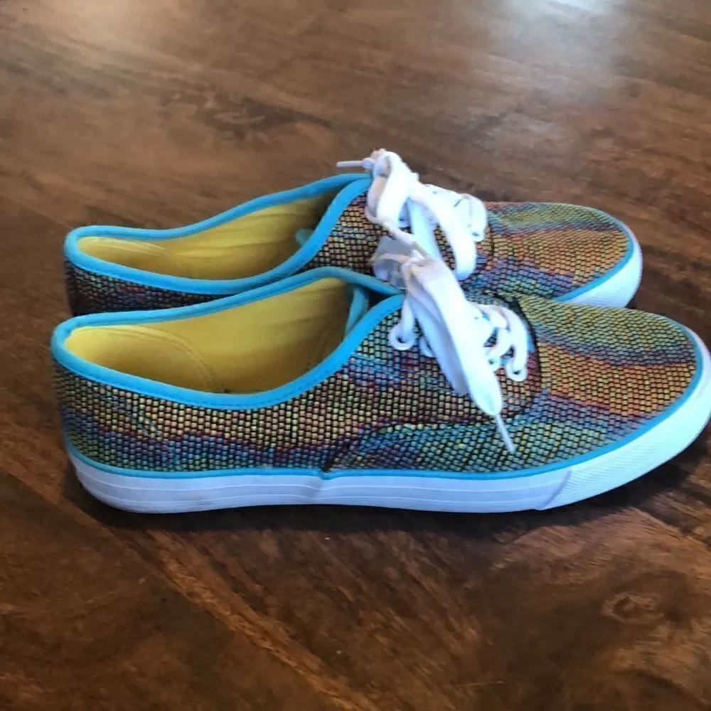 Joe‎ Boxer Rainbow Knit Textured Sneakers